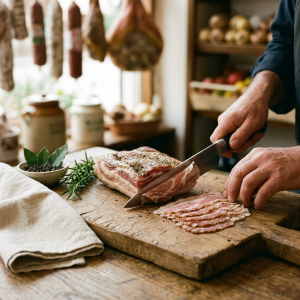 Pancetta Slicing