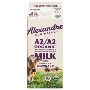 Alexandre Fam F A2/A2 Organic 2% Reduced Fat Milk
