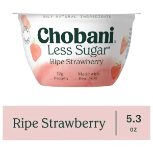 Chobani Less Sugar Monterey Strawberry Yogur