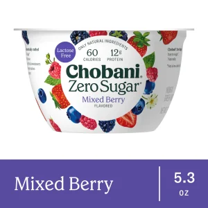 Chobani Zero Sugar Mixed Berry Yogurt