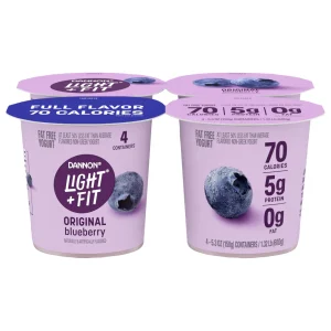 Dannon L&F Blueberry 4pk Yogurt