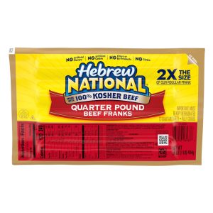 Hebrew National Quarter Pound Franks