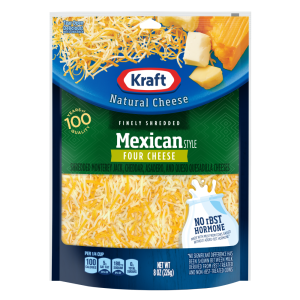 Kraft Shredded Fine Mexican Four Cheese