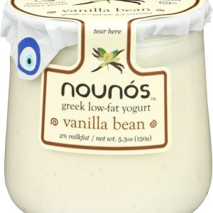 Nounos Greek Strained Vanilla Bean Yogurt
