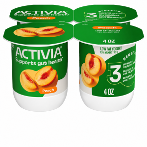 Dannon Activia Peach Yogurt 4pk