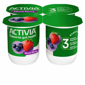 Dannon Activia Yogurt 4pk Mix berries