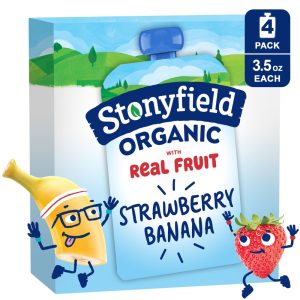 Stonyfield Organic Kids Strawberry Banana Yogur
