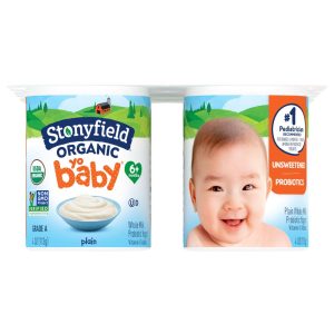 Stonyfield YoBaby Plain Organic Yogurt 6pk