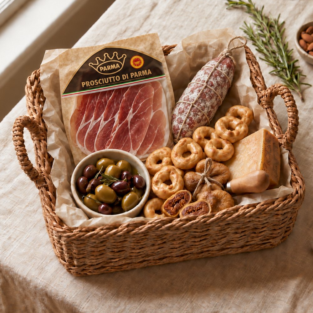 The Antipasto Box — Italian charcuterie and cheese sampler